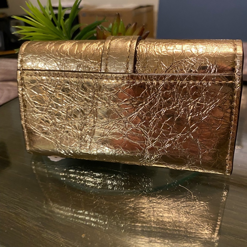 Michael Kors Metallic Gold Clutch - Picture 4 of 5
